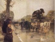 April Showers,Champs Elysees Paris Childe Hassam